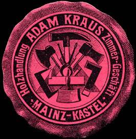 Holzhandlung - Zimmer - Geschäft Adam Kraus - Mainz - Kastel