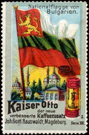 Kaiser Otto der neue verbesserte Kaffeezusatz  - Nationalflagge von Bulgarien