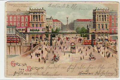Berlin Kreuzberg Hochbahn Bahnhof 1907