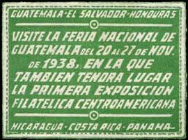 Exposicion Filatelica Centroamericana