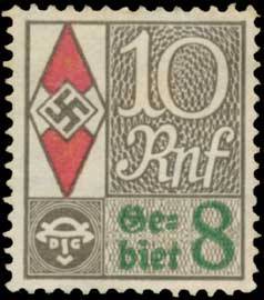 10 Reichspfennig Gebiet 8