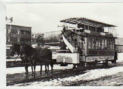 Berlin Mitte Pferde-Strassenbahn Kupfergraben ca 1980
