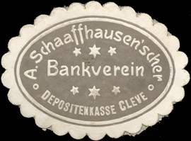 A. Schaaffhausenscher Bankverein - Depositenkasse Cleve