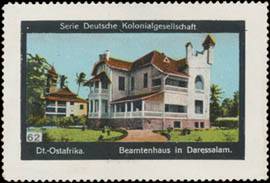 Deutsch-Ostafrika Bamtenhaus in Daressalam