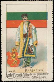Flagge & Tracht von Bulgarien
