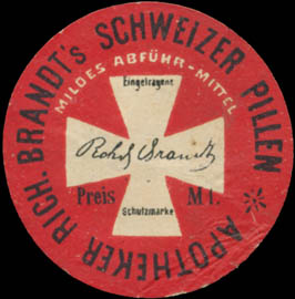 Apotheker Richards Brandts Schweizer Pillen