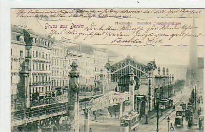 Berlin Tiergarten Hochbahn Bahnhof Potsdamerstrasse 1903