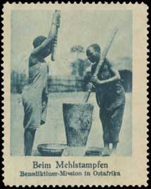 Deutsch-Ostafrika-Mehlstampfen