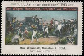 Der Wagen Napoleons erbeutet vor Waterloo