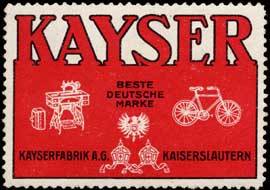 Kayser - Beste Deutsche Marke.