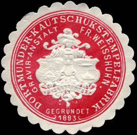Dortmunder - Kautschukstempelfabrik - Gravier - Anstalt Fr. Weisschuhn