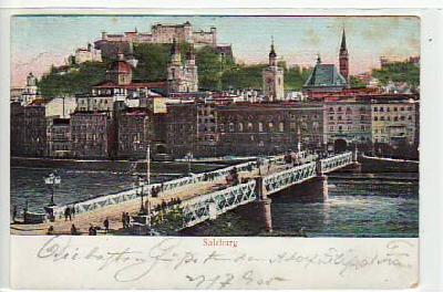 Salzburg Österreich AK mit Relief 1905
