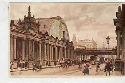 Berlin Mitte Alexanderplatz Künstlerkarte Kley ca 1910
