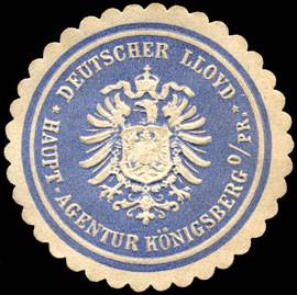 Deutscher Lloyd - Haupt - Agentur Königsberg / Preussen