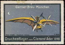 Drachenflieger von Clement Ader 1890