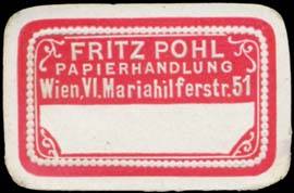 Papierhandlung Fritz Pohl