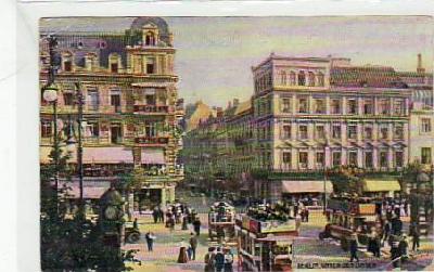 Berlin Mitte Unter den Linden Künstlerkarte ca 1915