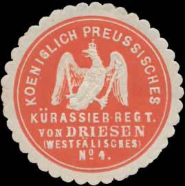 K.Pr. Kürassier Regiment von Driesen (Westfälisches) No. 4