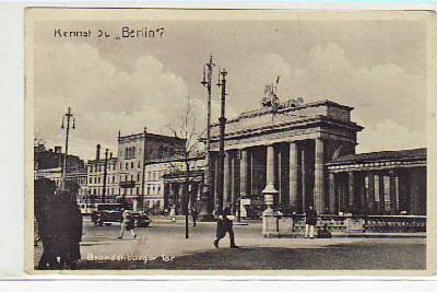 Berlin Mitte Brandenburger Tor ca 1930