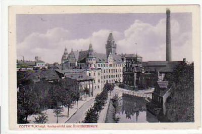 Cottbus Amtsgericht und E-Werk 1916