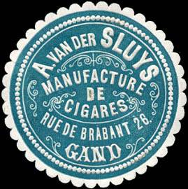 A. van der Sluys Manufacture de Cigares - Gand