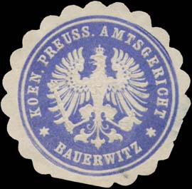 K.Pr. Amtsgericht Bauerwitz