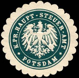 Königlich Preussische Haupt - Steuer - Amt - Potsdam