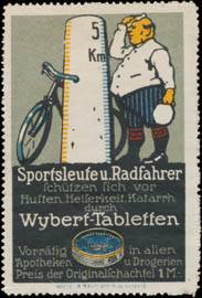 Sportsleute und Radfahrer