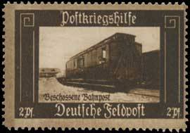 Beschossene Bahnpost, Deutsche Feldpost