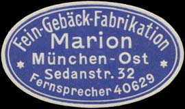 Bäckerei Marion Fein-Gebäck-Fabrikation