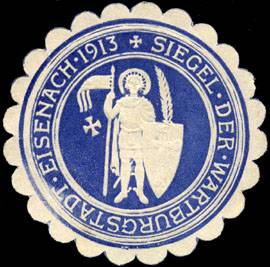 Siegel der Wartburgstadt Eisenach 1913