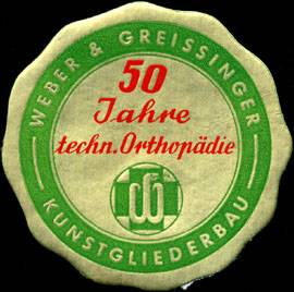 50 Jahre technische Orthopädie Weber & Greissinger Kunstgliederbau