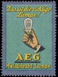 AEG Metalldraht-Lampe