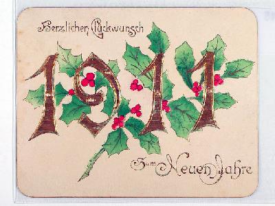 1911, Jahreszahl, Prägekarte