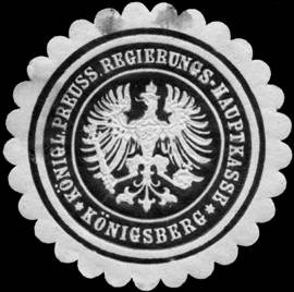 Königlich Preussische Regierungs - Hauptkasse - Königsberg