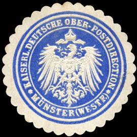 Kaiserliche Deutsche Ober - Postdirektion - Münster (Westf.)