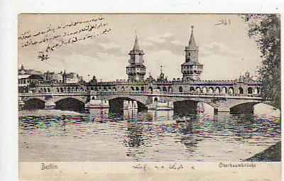 Berlin Friedrichshain Oberbaumbrücke 1908