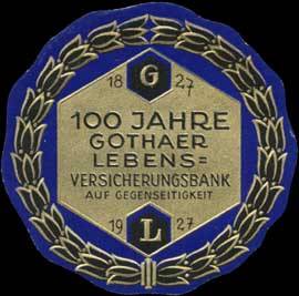 100 Jahre Gothaer Lebensversicherungsbank