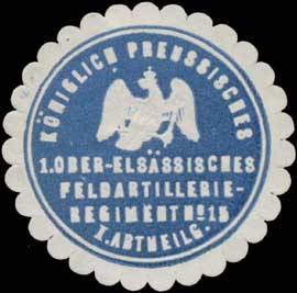 1. Ober-Elsässisches Feldartillerie-Regiment No. 15, I. Abteilung