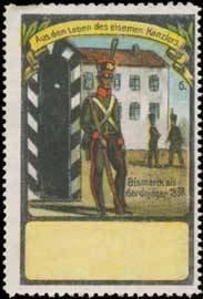 Bismarck als Gardejäger 1838