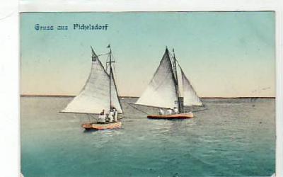 Berlin Spandau Pichelsdorf Segelboote 1911