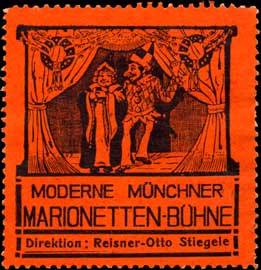 Moderne Münchner Marionetten - Bühne