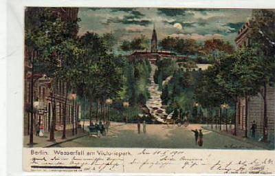 Berlin Kreuzberg Wasserfall Victoriapark 1900