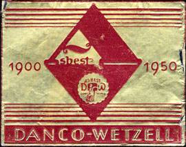 Asbest Danco - Wetzell 1900 - 1950