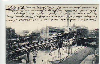 Berlin Kreuzberg Hochbahn Trebbinerstrasse 1907