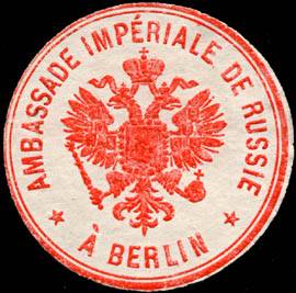 Ambassade Imperiale de Russie a Berlin