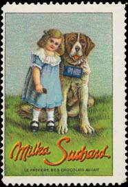 Milka Suchard - Kind mit Bernhardiner Hund