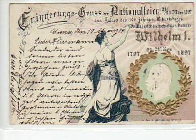 Adel Monarchie Kaiser Wilhelm Nationalfeier 1897