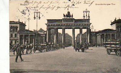 Berlin Mitte Brandenburger Tor 1914