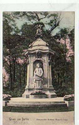 Berlin Tiergarten Komponisten-Denkmal Mozart 1906